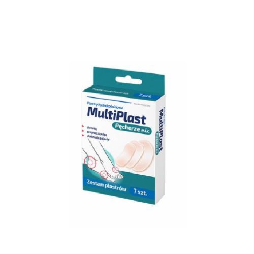 Wyrób medyczny, Multiplast, Plastry hydrokoloidowe Pęcherze mix, 7 szt. Multiplast