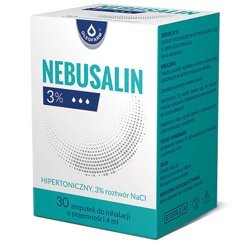 Wyrób medyczny, Nebusalin, Roztwór do inhalacji 3%, 30x4 ml Nebusalin