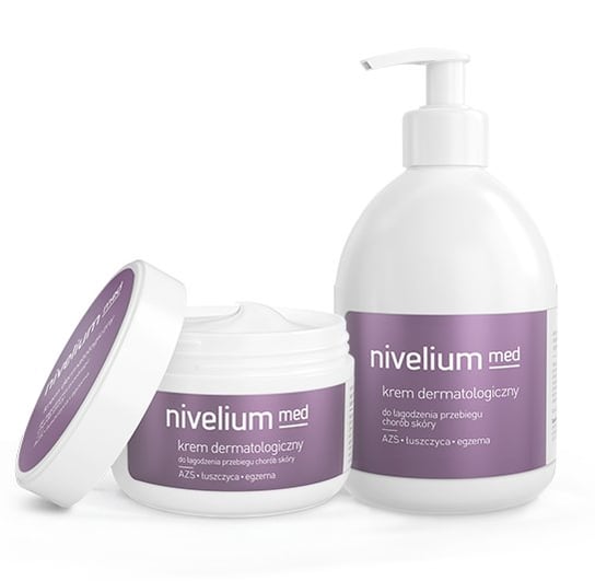 Wyrób medyczny, Nivelium, Med, krem dermatologiczny do łagodzenia przebiegu chorób skóry, 250 ml Nivelium