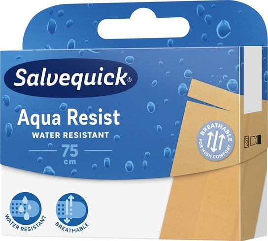 Wyrób medyczny, Salvequick, plaster wodoodporny Aqua Resist, 75 cm Salvequick