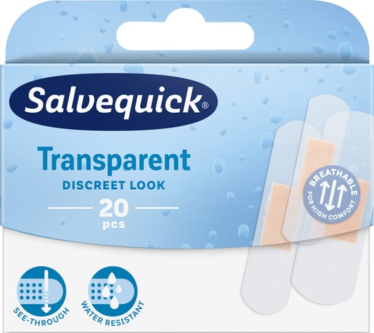 Wyrób medyczny, Salvequick, plastry transparentne, 20 szt. Inna marka