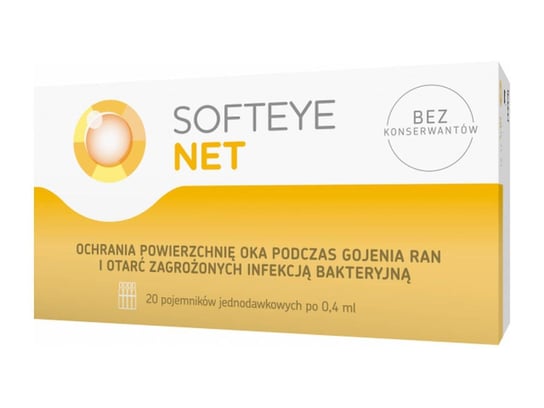 Wyrób medyczny, Softeye Net, 0,4 ml, 20 pojemników Polpharma