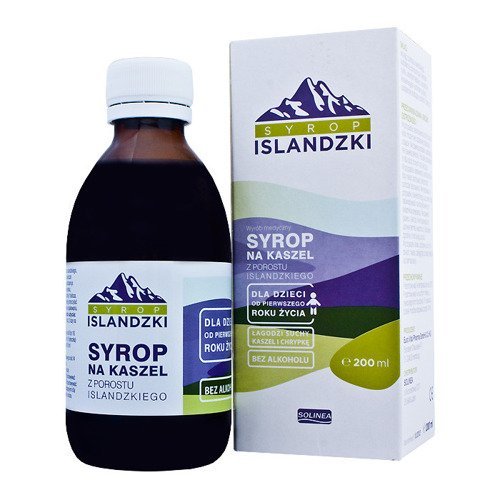 Wyrób medyczny, Solinea, Syrop Islandzki Na Kaszel, 200 ml Solinea