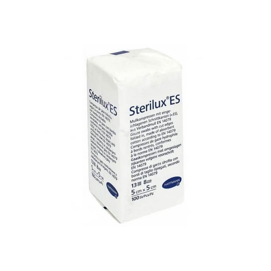 Wyrób medyczny, Sterilux ES, Kompresy z gazy bawełnianej niejałowe 13-nitkowe 8 warstw 5 cm x 5 cm, 100 szt. Inna marka