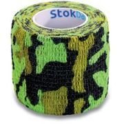 Wyrób medyczny, StokBan 2,5 x 450cm-moro zielone Bandaż elastyczny samoprzylepny StokBan
