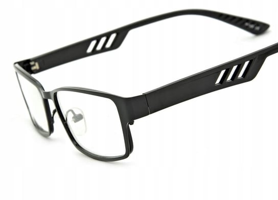 Wyrób medyczny, Stylion, Męskie okulary plusy korekcyjne prostokątne +1 do +4 STYLION