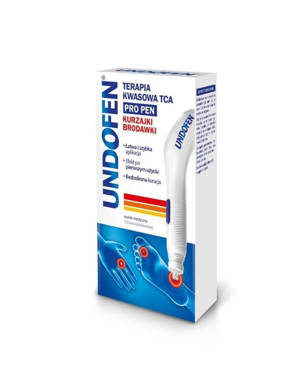 Wyrób medyczny, Undofen, na kurzajki i brodawki, terapia kwasowa TCA Pro Pen 2.0, 0,35ml Undofen
