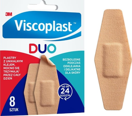 Wyrób medyczny, Viscoplast™ DUO, plastry, 2 rozmiary, kopertka/8 szt. Inna marka