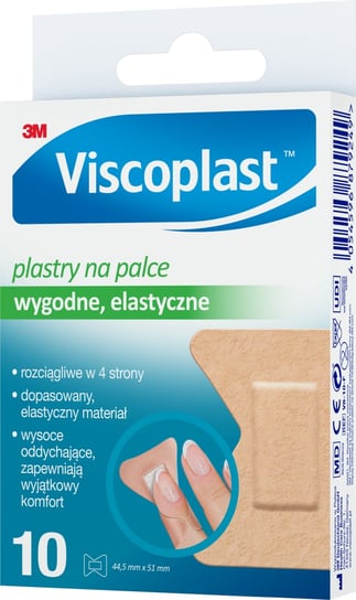 Wyrób medyczny, Viscoplast™ Plastry na palce, 44,5 mm x 51 mm, pudełko/10 szt. Inna marka