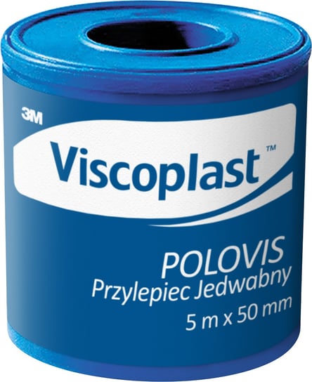 Wyrób medyczny, Viscoplast™ Polovis® Przylepiec Jedwabny, 5 m x 50 mm, rolka/1 szt. Viscoplast