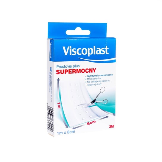 Wyrób medyczny, Viscoplast, Prestovis Plus, super mocny plaster, 8 cm, 1 m Viscoplast