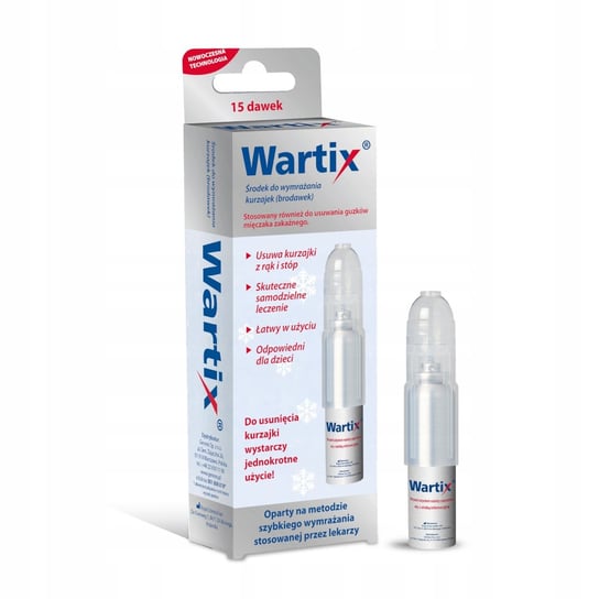 Wyrób medyczny, Wartix - środek do szybkiego usuwania kurzajek z dłoni i stóp, 38 ml Wartix
