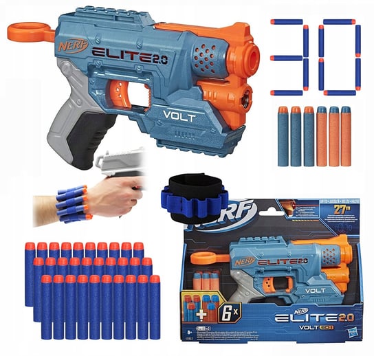 Wyrzutnia Nerf Elite 2.0 - Volt Sd-1 E9952 + 30 Strzałek + Opaska Nerf