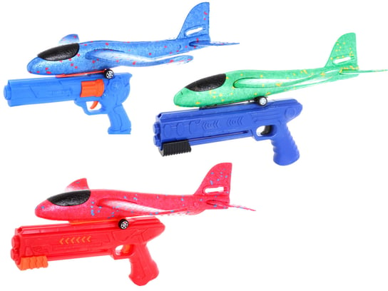 Wyrzutnia Samolotów PISTOLET NA SAMOLOTY Styropian Pegaz Toys