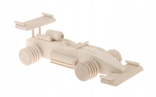 WYŚCIGÓWKA drewniana zabawka decoupage samochód F1 PEEWIT
