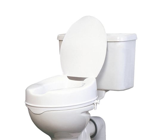 Wysoka nasadka toaletowa z klapą do 180 kg  - wysokość 15 cm PDS CARE