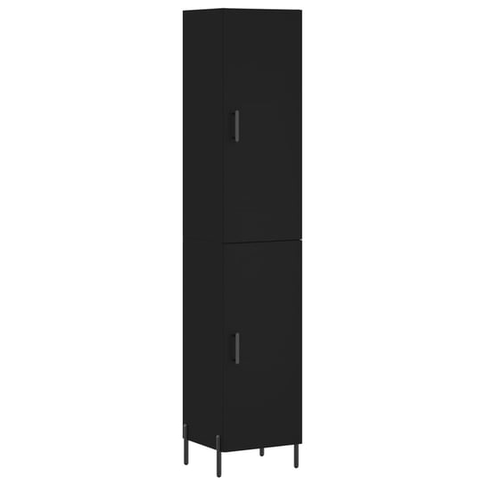 Wysoka szafka czarna 180 cm - drewnopochodny, meta Inna marka