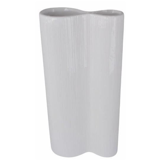 Wysoki, biały wazon ceramiczny Beo 33 cm Duwen
