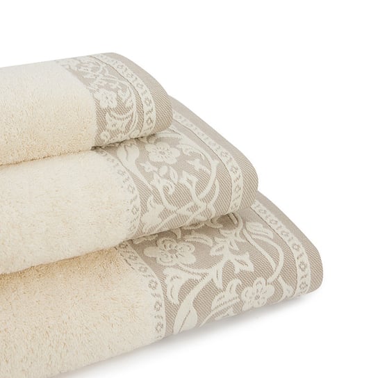 Wysokiej jakości ręcznik frotte 550 gramów, M/RoyalClassic 100x150cm Beżowy Inna marka