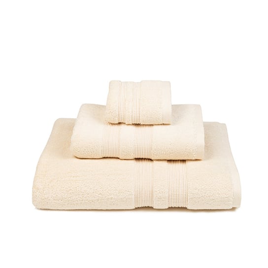Wysokiej jakości ręcznik frotte 650 gramów, M/Elegance 100x150cm Naturalny Inna marka