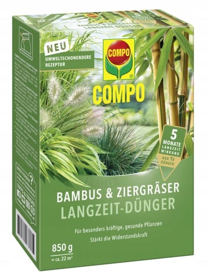 Wysokiej jakości specjalny nawóz do wszystkich rodzajów bambusa, traw ozdobnych i doniczkowych. Kombinacja składników odżywczych jest optymalnie dostosowana do specjalnych potrzeb tych roślin. Compo