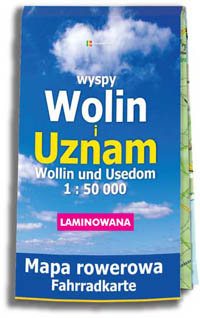 Wyspa Wolin i Uznam. Mapa rowerowa, laminowana 1:50 000 Zamorski Marcin