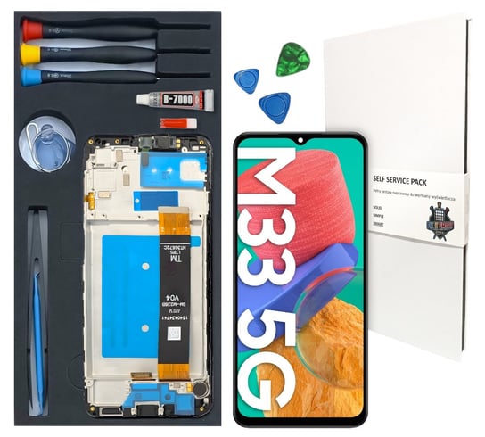 WYŚWIETLACZ LCD DO SAMSUNG GALAXY M33 ORYGINAŁ RAMKA ZESTAW WYMIANA WYŚWIETLACZA Inna marka