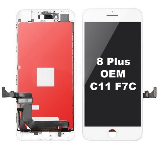 Wyświetlacz LCD ekran dotyk do iPhone 8 Plus (OEM C11 F7C Toshiba) (White) Inna marka