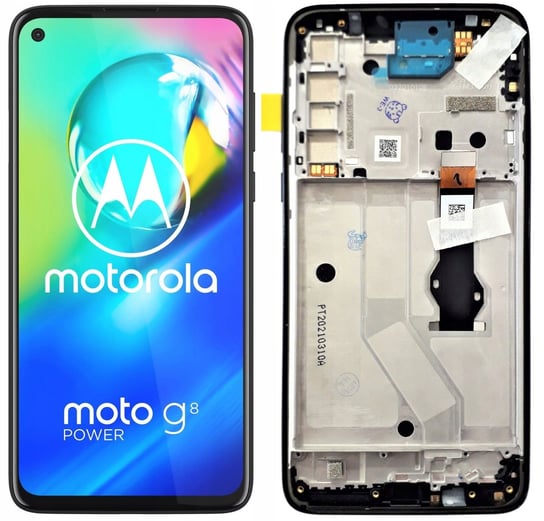 Wyświetlacz LCD + ekran dotykowy Motorola MOTO G8 POWER XT2041 (Regenerowany) Ramka czarna Tradebit