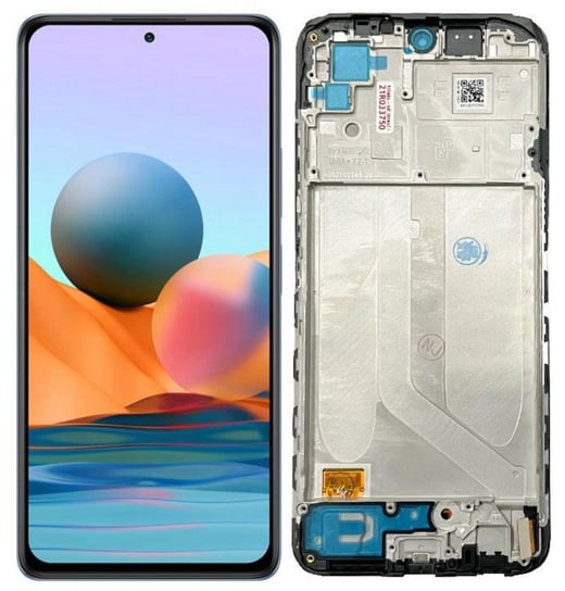 Wyświetlacz LCD + ekran dotykowy  Xiaomi Redmi Note 10 4G/ Redmi Note 10s (Regenerowany) Ramka czarna Tradebit