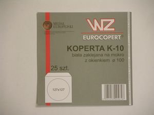 Wz Eurocopert, Koperta na płyty CD, biała WZ Eurocopert