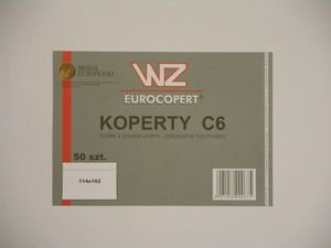 Wz Eurokopert, Koperta C6 samoprzylepna, biała WZ EUROCOPERT