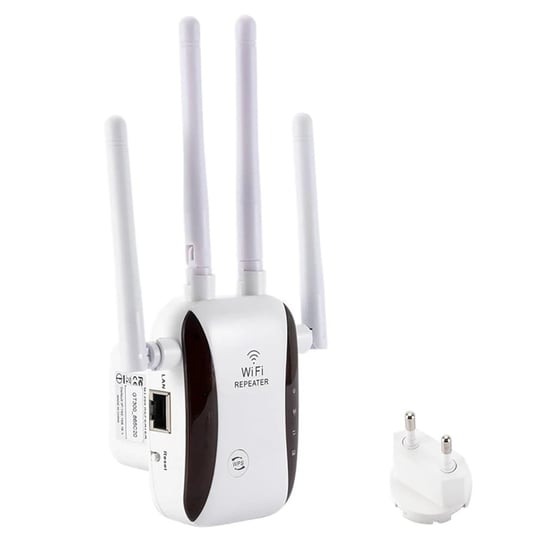 Wzmacniacz sygnału WIFI Repeater LAN 300Mbps 2 anteny +2 dekoracyjne Inna marka