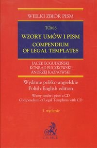 Wzory umów i pism. Compendium of Legal Templates. Tom 6 + CD Bogudziński Jacek