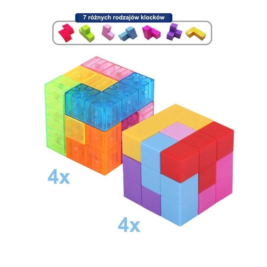 X-Bida, kostki magnetyczne Magic Magnetic Cubes, 56 el. X-Bida