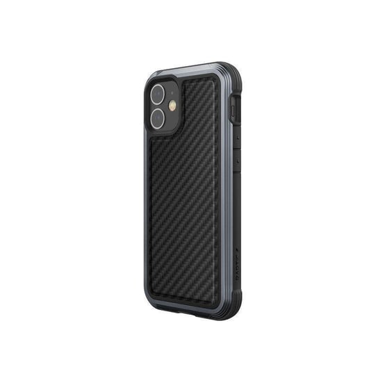 X-Doria Raptic Lux - Etui aluminiowe iPhone 12 Mini (Drop test 3m) (Black Carbon Fiber) X-Doria