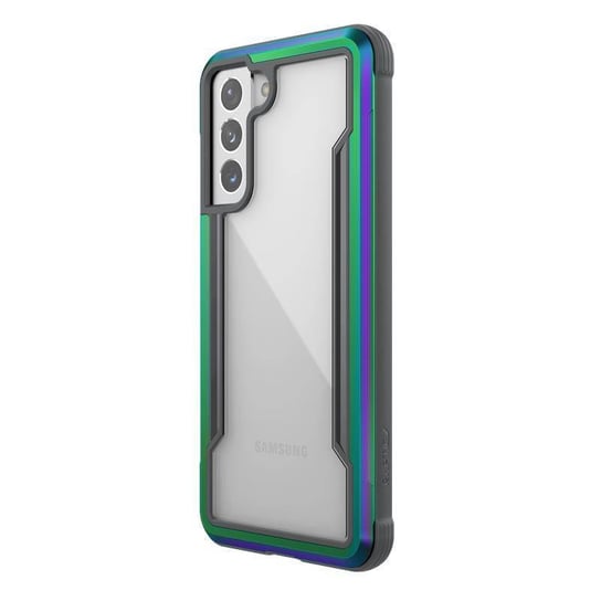 X-Doria Raptic Shield - Etui aluminiowe Samsung Galaxy S21 (Antimicrobial protection) (Iridescent) X-Doria