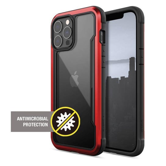 X-Doria Raptic Shield Pro - Etui iPhone 13 Pro Max (Anti-bacterial) (Red) X-Doria