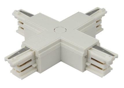 X - ŁĄCZNIK szynoprzewodu "X" Connector MHT1-X-WH Maxlight do 3-fazowej szyny natynkowej 230V biały MaxLight