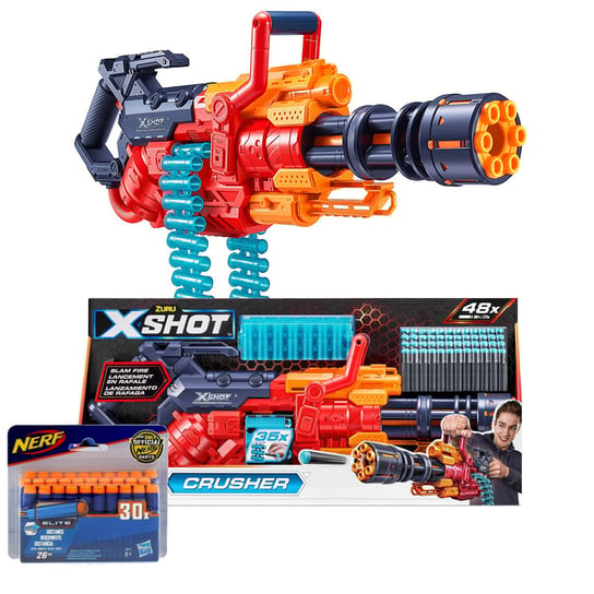 X-Shot Crusher 36382 + strzałki Elite do Nerf A0351 Hasbro