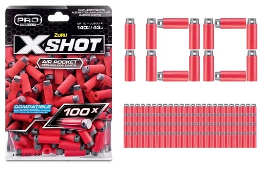 X-Shot Strzałki krótkie Air Pocket Technology 100 szt. 36601 X-Shot