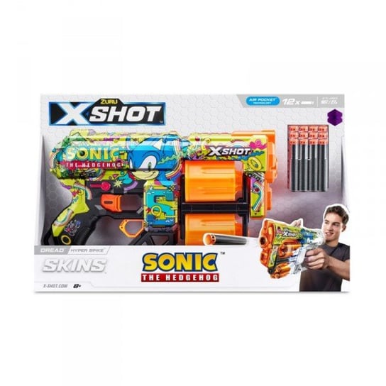 X-Shot, Wyrzutnia Skins Dread Sonic The Hedgehog + 12 strzełek X-Shot