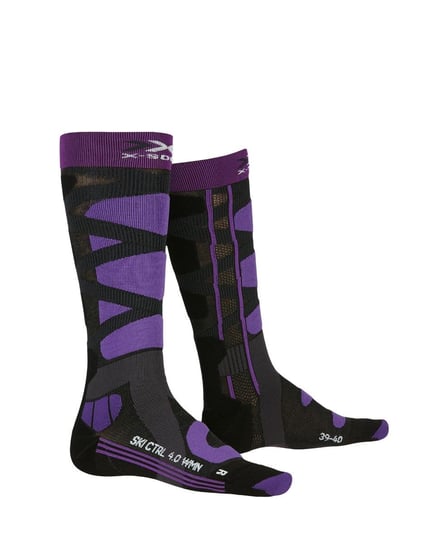 X-Socks, Skarpety damskie, Ski Control 4.0, fioletowy, rozmiar 35/36 X-Socks