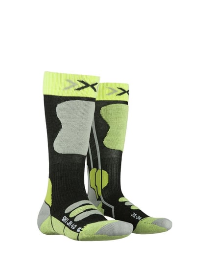 X-Socks, Skarpety dziecięce, Ski JR 4.0, zielony, rozmiar 27/30 X-Socks