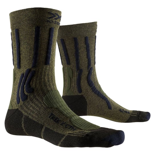 X-Socks, Skarpety trekkingowe, Trek X Ctn XSTS05, zielony, rozmiar 39/41 X-Socks
