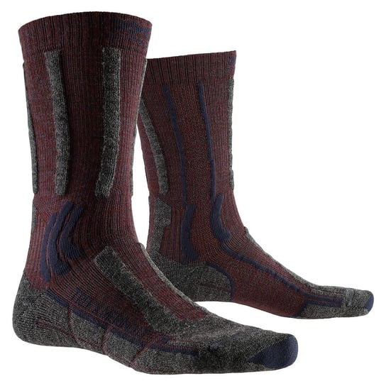 X-Socks, Skarpety trekkingowe, Trek X Merino LT XSTS03, bordowy, rozmiar 39/41 X-Socks