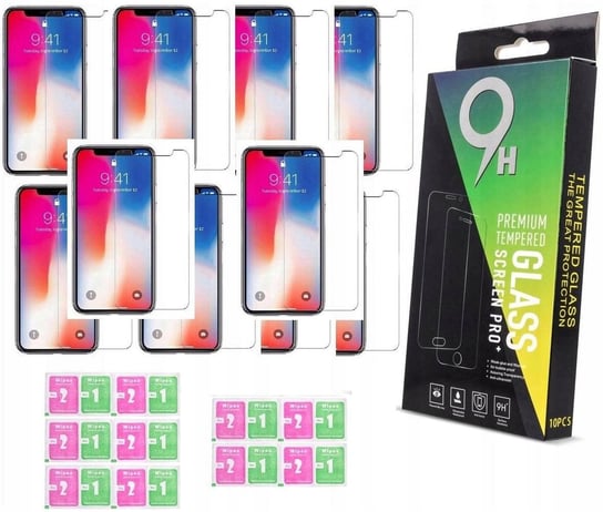 x10 Szkło Hartowane 9H do iPhone Xr 11 Zestaw BOX Inna marka