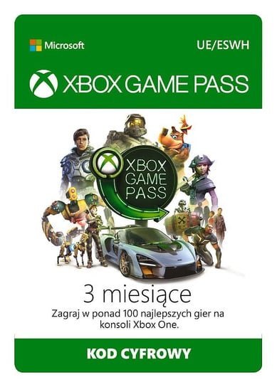 Xbox Game Pass - 3 miesiące Sony