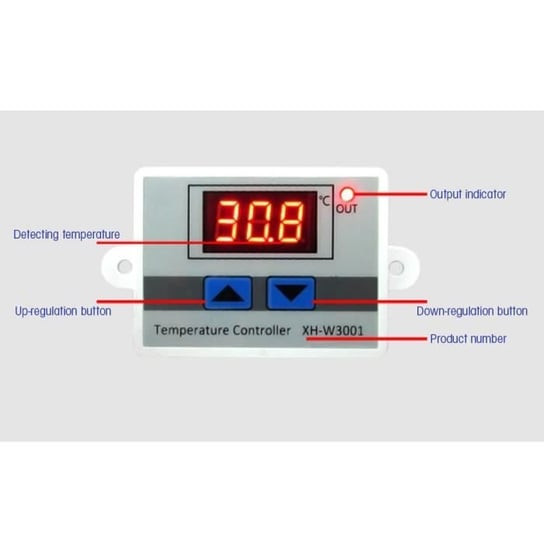 XH-W3001 Cyfrowy przełącznik regulatora temperatury Sonda Wodoodporny czujnik (110-220 V 1500 W) HB066 Inna marka