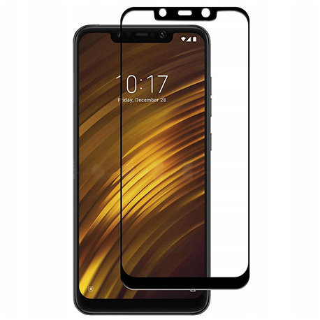 Xiaomi Pocophone F1 hartowane szkło 5D Full Glue - Czarny EtuiStudio